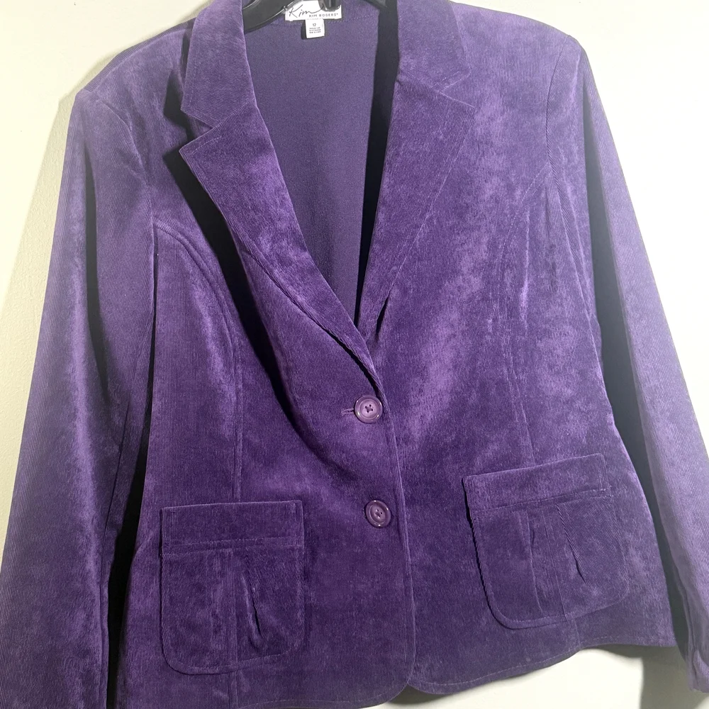 Chico's Vibrant Purple Blazer - Picture 6 of 7